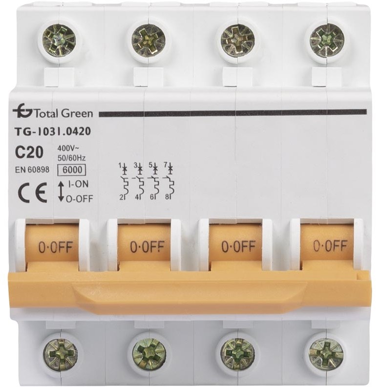 Intrerupator Automat 20A Tetrapolar